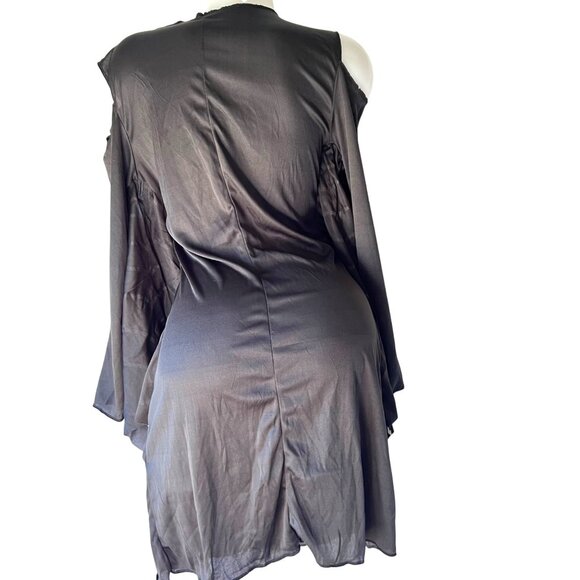 Black Spider Costume Dress Cosplay Halloween Outfit Size Adult M - Picture 2 of 8